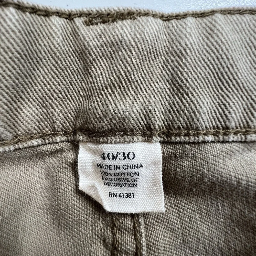 Polo Ralph Lauren Mens 40X30 Brown Straight Leg Cotton‎ Denim Jeans